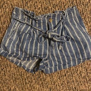 AE denim elastic waist shorts